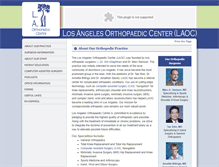 Tablet Screenshot of laorthocenter.com